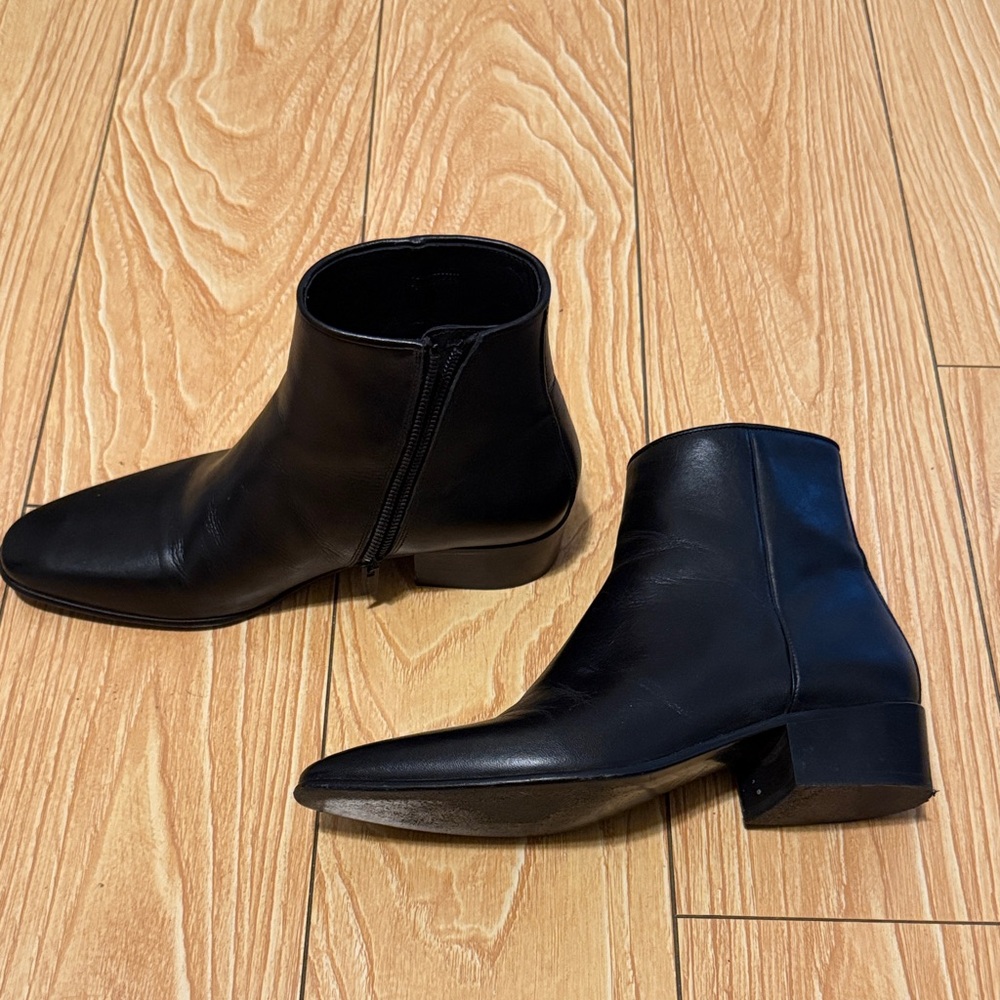 The Kooples Black Leather Men's Ankle Boots